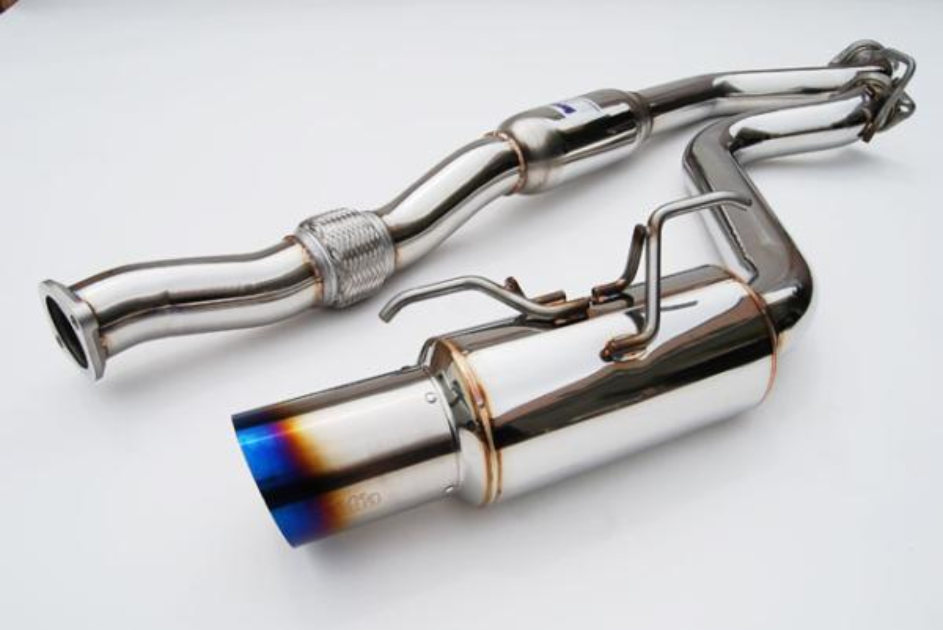 Picture of Invidia 08+ WRX Hatch 76mm REGULAR Titanium Tip Cat-back Exhaust