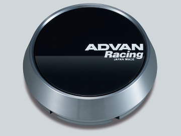 Picture of Advan 73mm Middle Height Center Cap- Gloss Black /Hyper Ring+White Letters