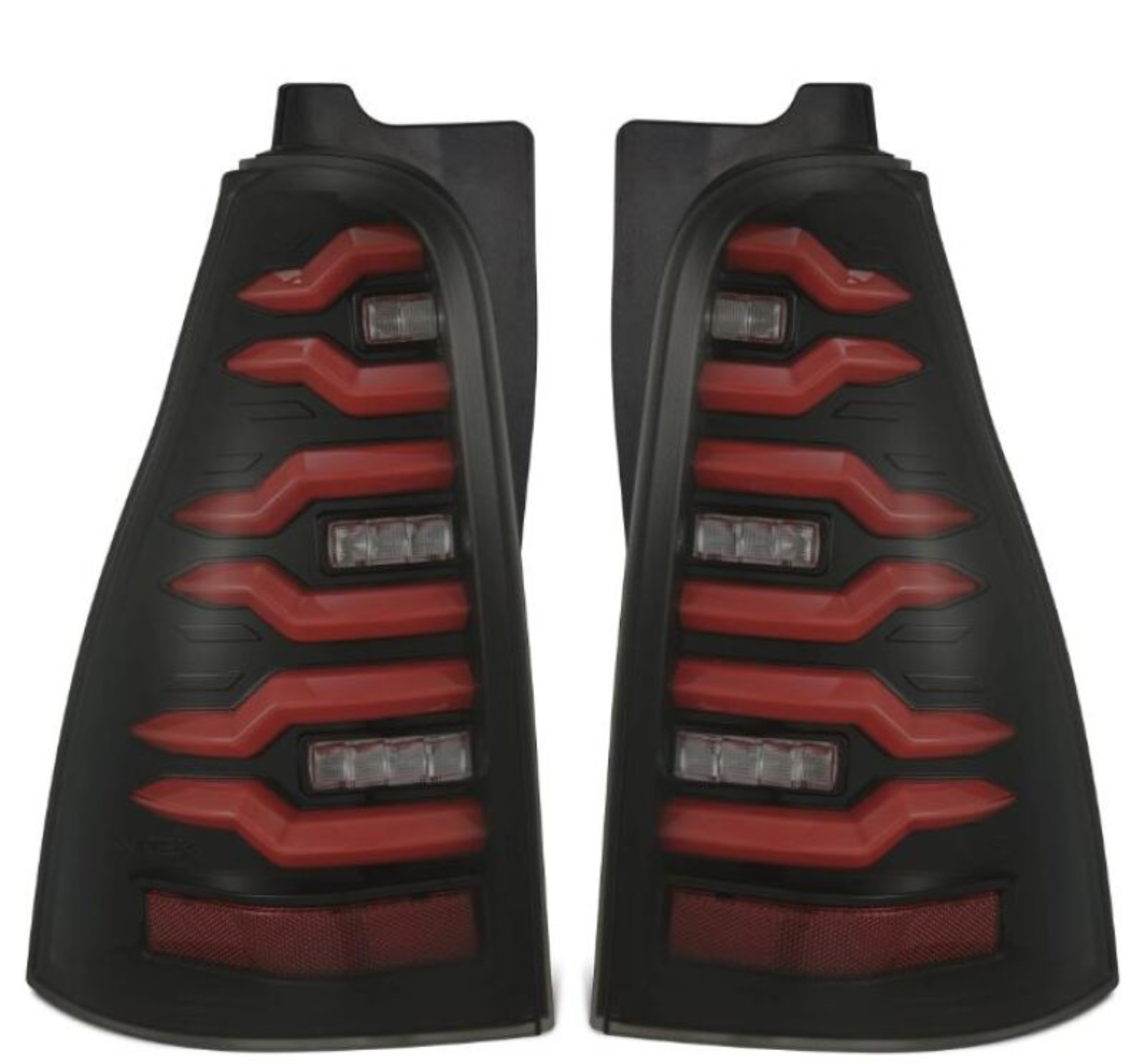 Picture of AlphaRex 03-09 Toyota 4Runner LUXX-Series LED Tail Lights- Black/Red