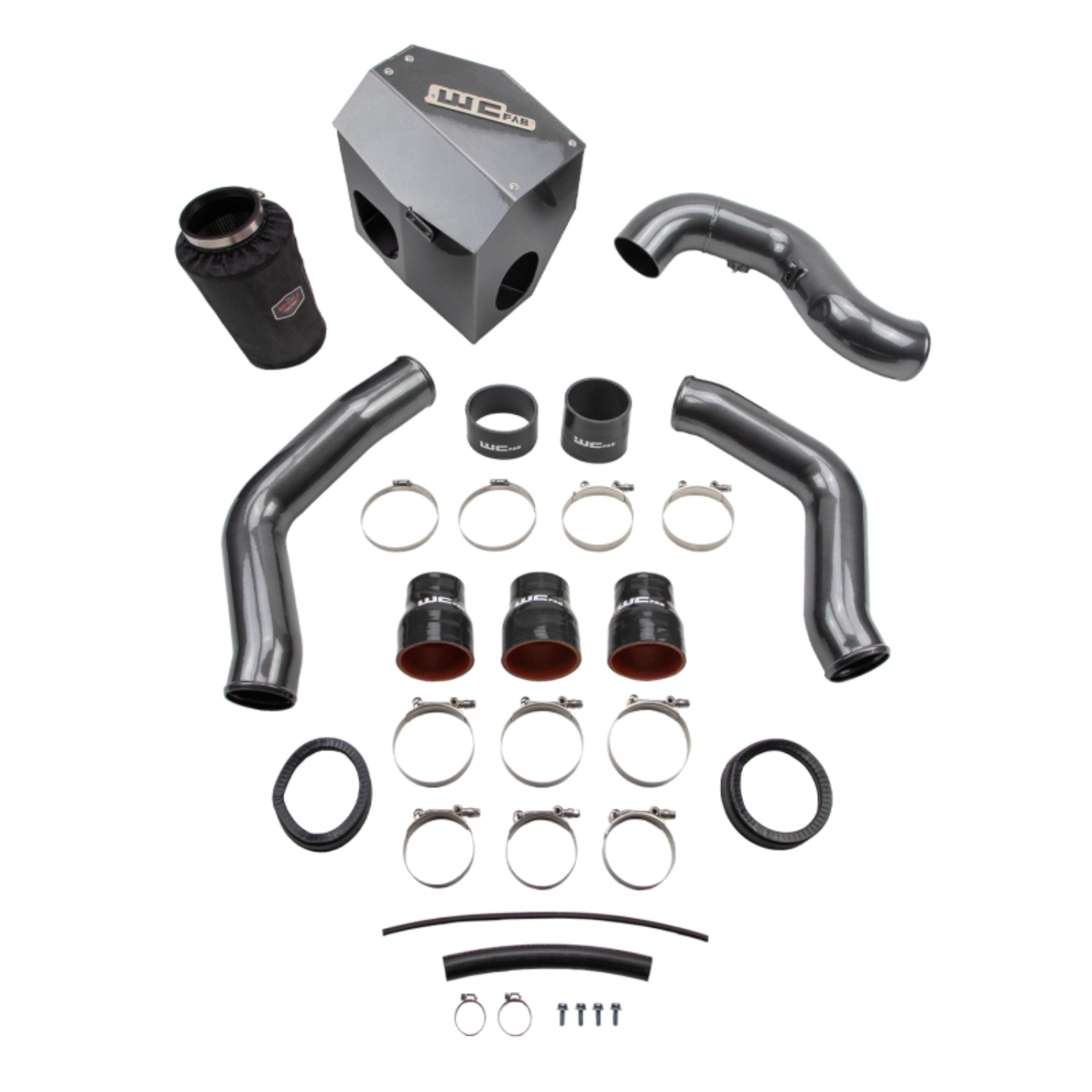 Picture of Wehrli 13-18 Cummins 6.7L Stage 2 High Flow Bundle Kit - Brizzle Blue