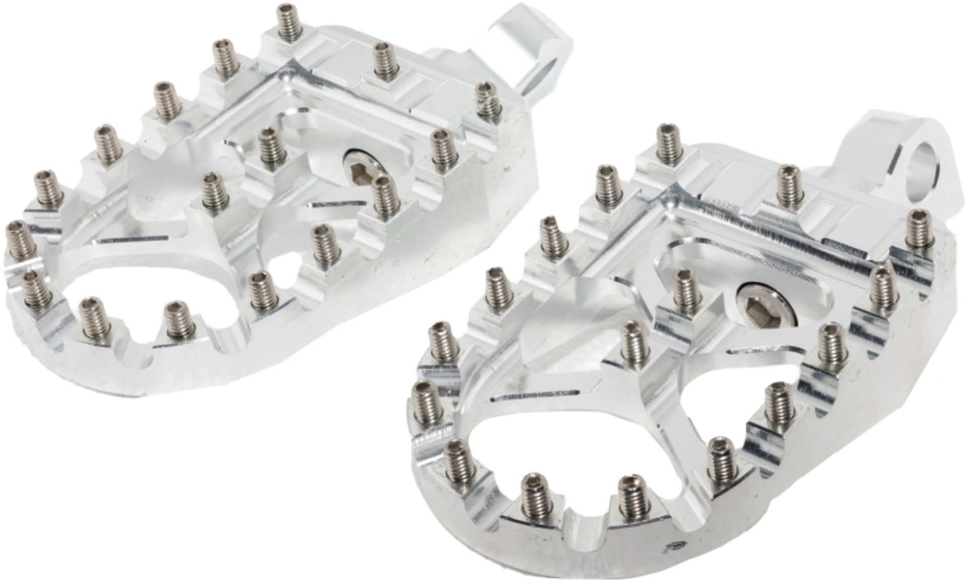Picture of Bikers Choice Male Mount BMX Style Silver Footpegs Pr