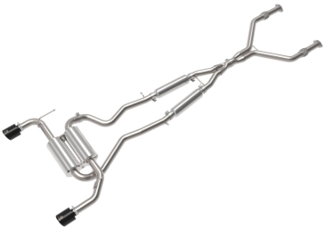 Picture of aFe 14-15 Infiniti Q50 V6 3.7L Takeda 2.5in 305 SS Cat Back Exhaust System w/ Black Tips
