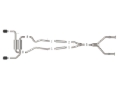 Picture of aFe 14-15 Infiniti Q50 V6 3.7L Takeda 2.5in 305 SS Cat Back Exhaust System w/ Black Tips