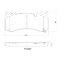 Picture of Brembo OE 21-24 Cadillac Escalade/Suburban/23-24 Chevy Silverado 1500 Ceramic Brake Pad - Front