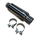 Picture of Kooks 3in Round Clamp In Muffler 10in Long Body Polished Stainless Steel