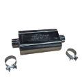 Picture of Kooks 2.5in Oval Clamp In Muffler 12in Long Body Polished Stainless Steel