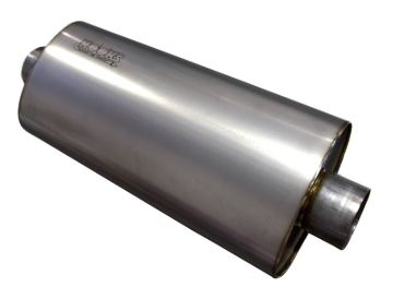 Picture of Kooks 3in Oval Center/Center Muffler 18in Long Body Polished Stainless Steel