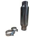 Picture of Kooks 3in Round Clamp In Muffler 10in Long Body Polished Stainless Steel