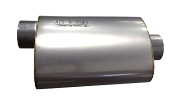 Picture of Kooks 3in Oval Center/Offset Muffler 12in Long Body Stainless Steel