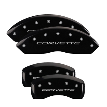 Picture of MGP Caliper Covers 4 Logo Front - 13007SCV5BK