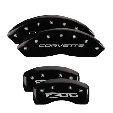Picture of MGP Caliper Covers 4 Logo Front - 13007SCZ5BK
