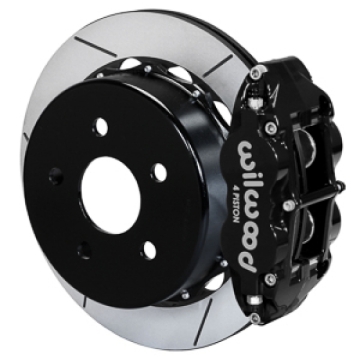 Picture of Wilwood 18-21 Jeep Wrangler Narrow Superlite 4R Rear Brake Kit Slotted 13.50in Rotor w/Lines - Black