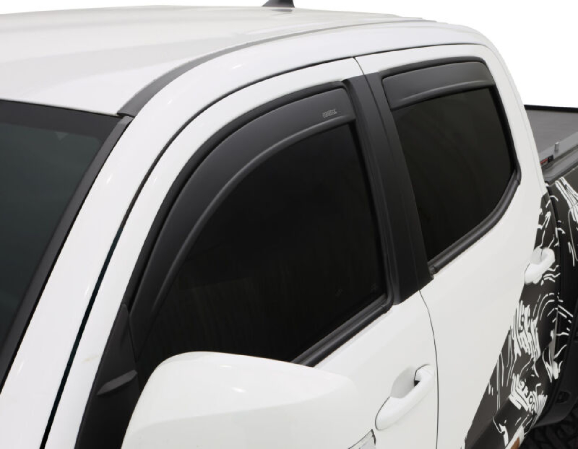 Picture of Husky Liners 07-21 Toyota Tundra DC Ventvisor Low Profile 4pc - Matte Black
