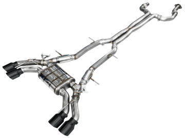 Picture of AWE Tuning 2021+ Cadillac CT4-V Blackwing SwitchPath Exhaust - Diamond Black Tips
