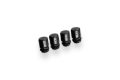 Picture of ISC Suspension Titanium Valve Stem Caps (Set of 4) - Black