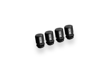 Picture of ISC Suspension Titanium Valve Stem Caps (Set of 4) - Black