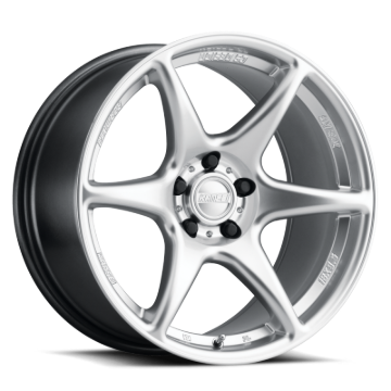 Picture of Kansei K11H Tandem 15x7in / 4x114.3 BP / 0mm Offset / 73.1mm  Bore - Hyper Silver Machined Lip