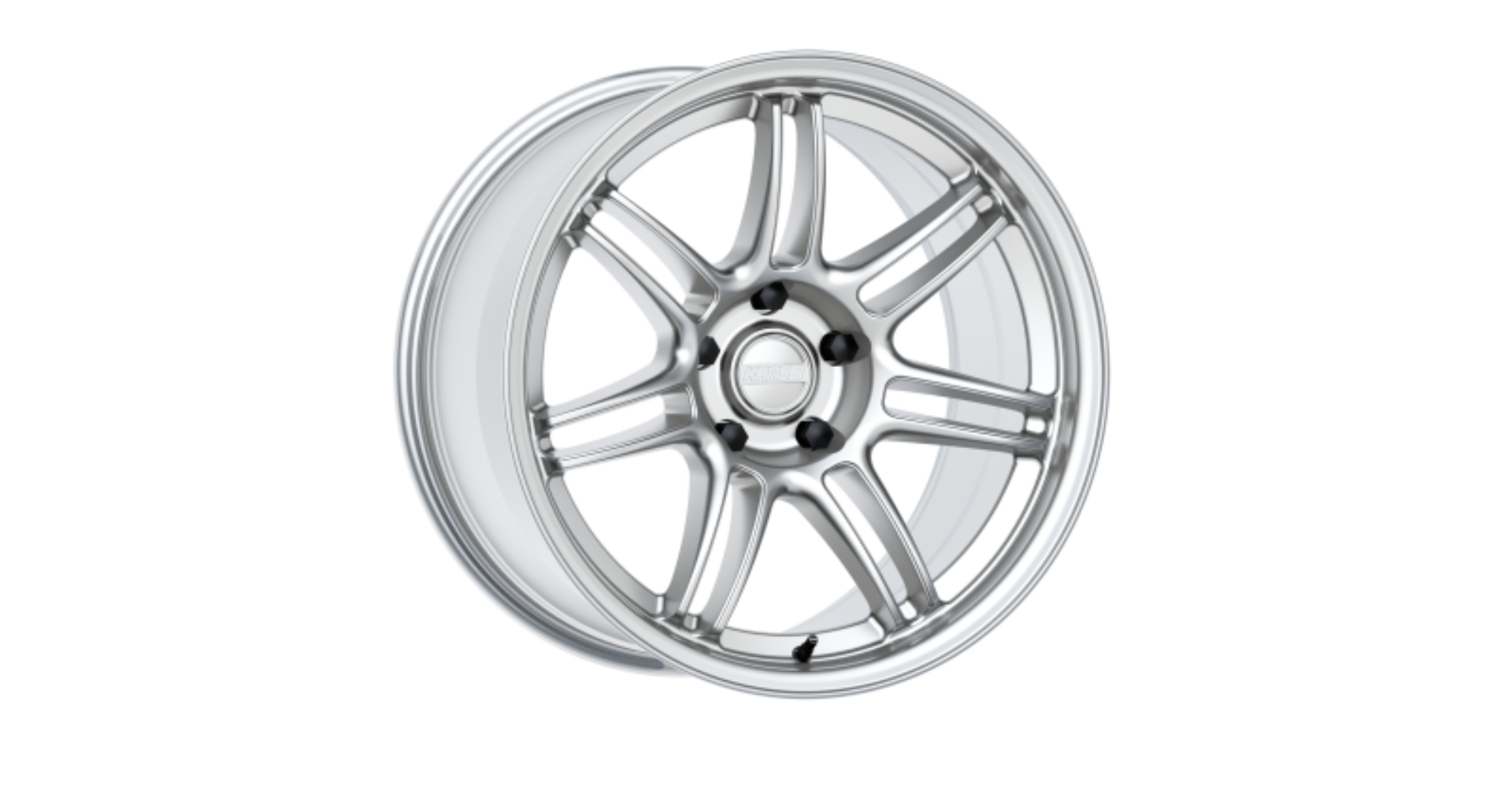 Picture of Kansei K17H Seven 19x9.5in / 5x114.3 BP / 12mm Offset / 73.1mm  Bore - Hyper Silver