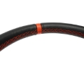 Picture of PRP Flat Leather Steering Wheel - Red