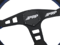 Picture of PRP Flat Leather Steering Wheel - Blue