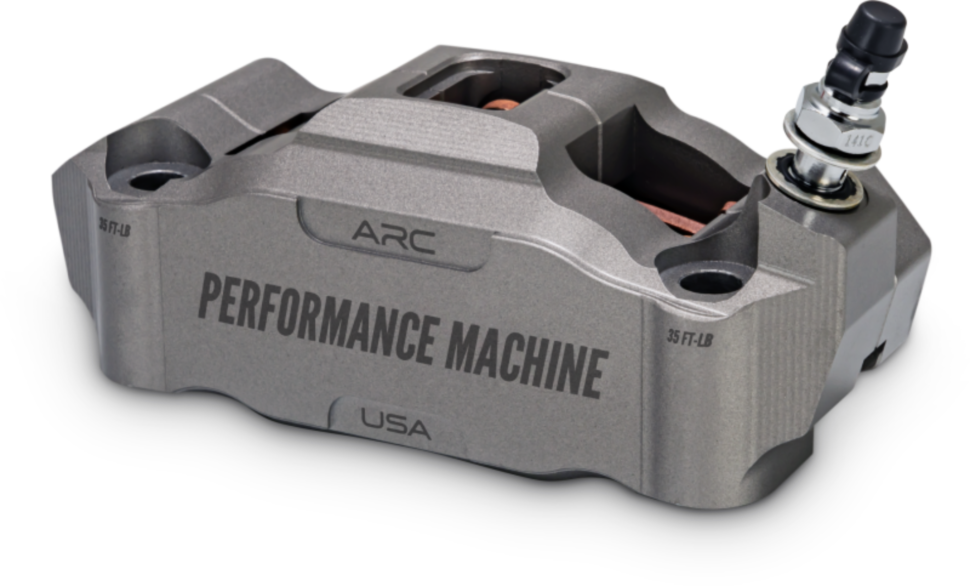 Picture of Performance Machine 125 x 4 Race Series Radial Mount Caliper with ARC - Left - Gunmetal Grey