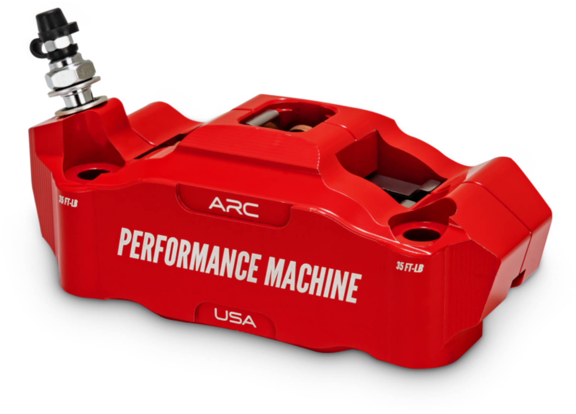 Picture of Performance Machine 125 x 4 Race Series Radial Mount Caliper with ARC - Left - Red