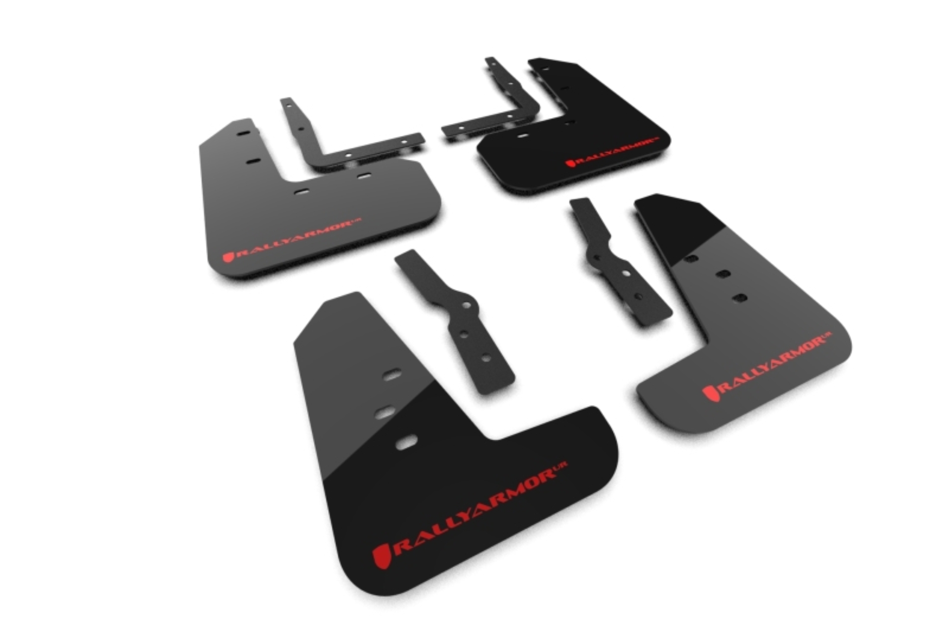 Picture of Rally Armor 24-26 Ford Mustang Black UR Mud Flap w/ Red Logo