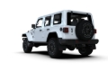 Picture of Rally Armor 2018+ Jeep Wrangler Rubicon JL Black UR Mud Flap w/ Metallic Black Logo