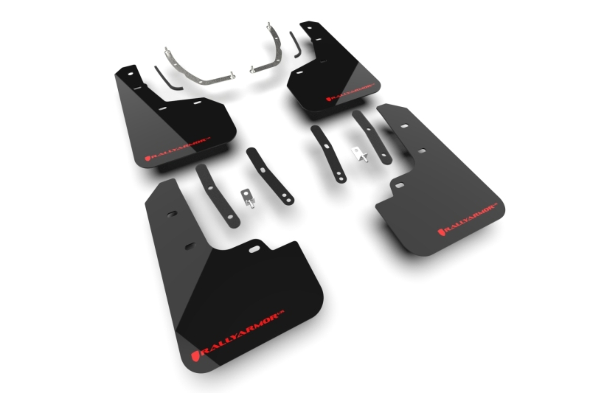 Picture of Rally Armor 25-26 Hyundai Tucson (Excl. ICE & XRT) Black UR Mud Flap w/ Red Logo
