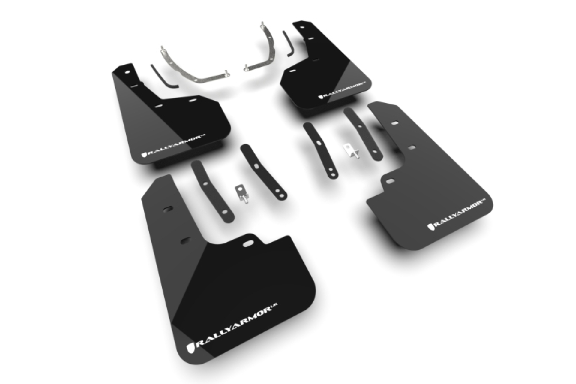 Picture of Rally Armor 25-26 Hyundai Tucson (Excl. ICE & XRT) Black UR Mud Flap w/ White Logo