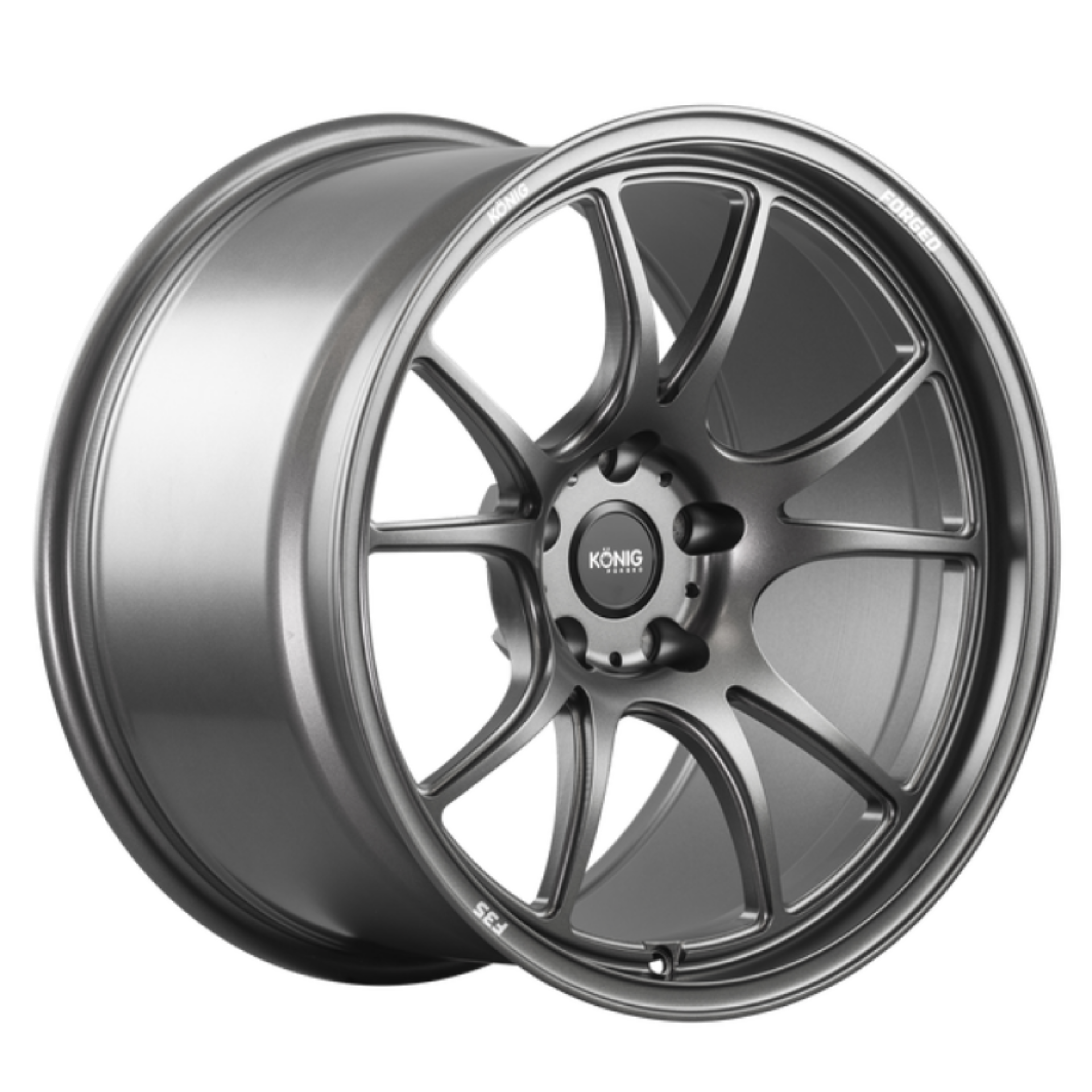 Picture of Konig Forged F3S 19X9 5X130 ET48 Satin Charcoal Knurled Bead