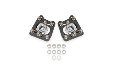 Picture of BMR 94-04 Ford Mustang Steel Caster Camber Plates - Black Hammertone