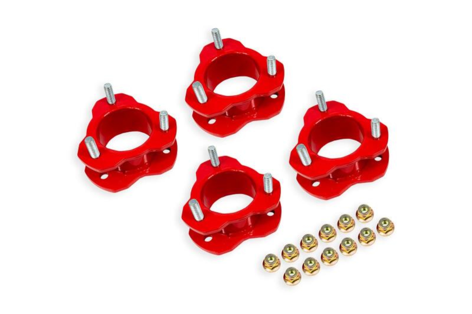 Picture of BMR 21-25 Ford Bronco (Exc. Bronco Sport) 2in Leveling Kit - Red