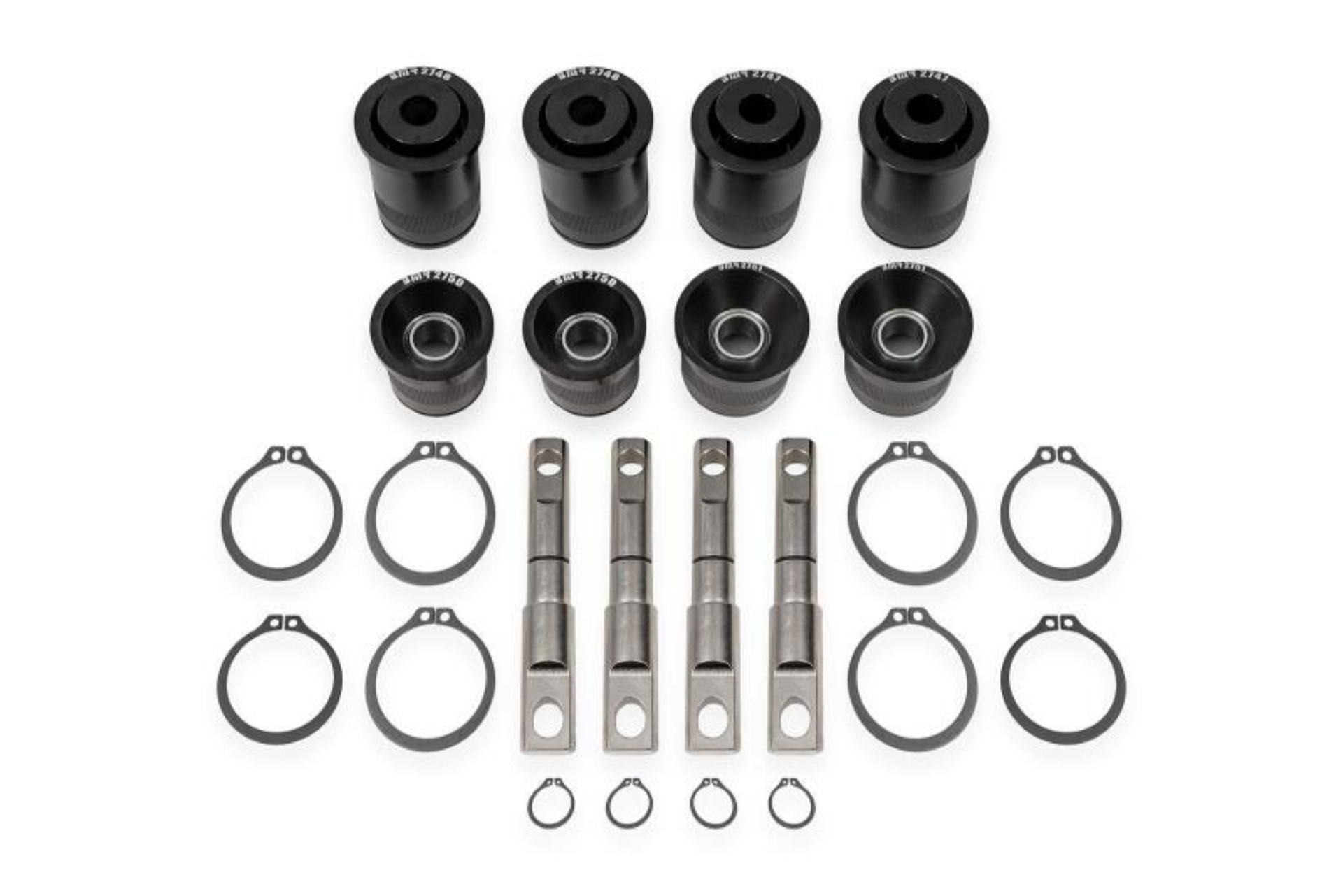 Picture of BMR 14-19 Chevrolet Corvette C7 Rear Upper & Lower Control Arm Bearing Kit - Black Anodized