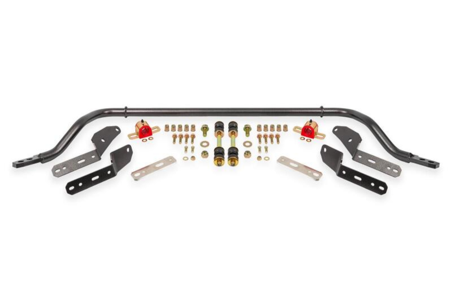 Picture of BMR 64-67 GM A-Body 1.25in Hollow 2-Hole Adjustable Front Sway Bar Kit - Black Hammertone