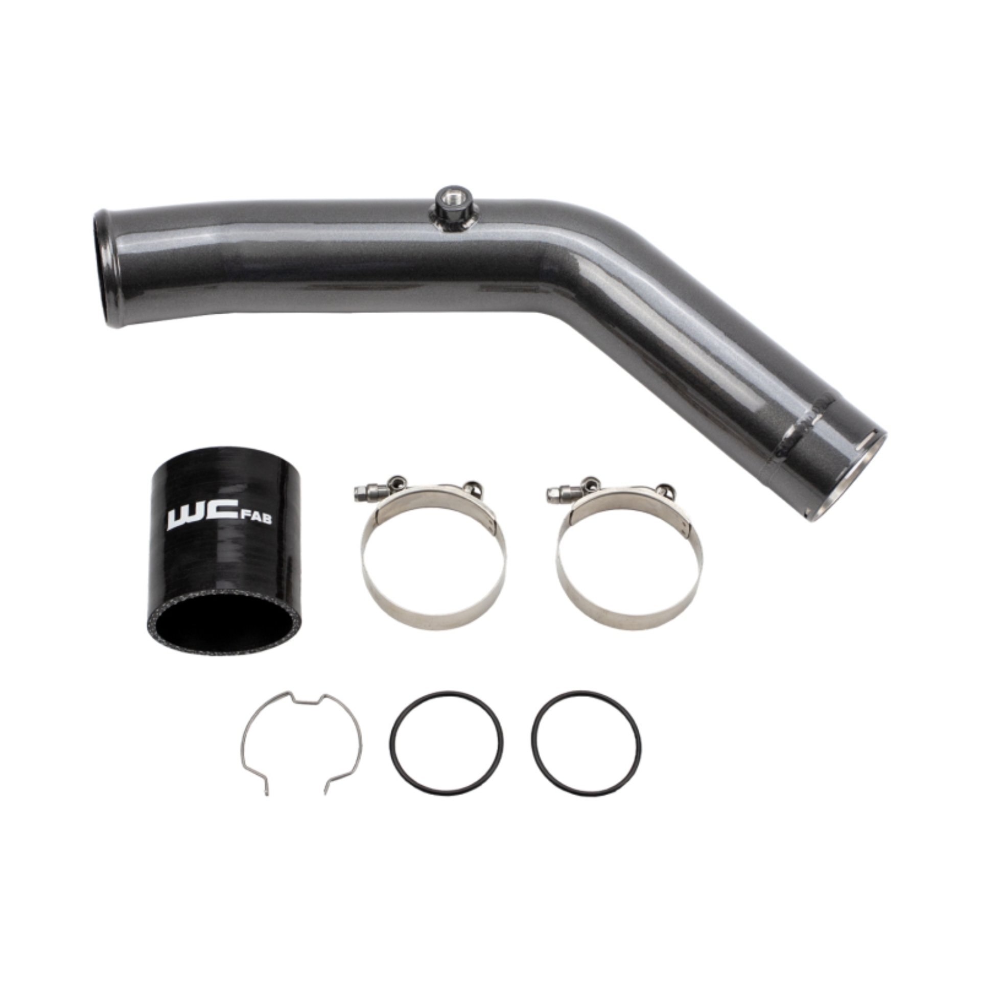Picture of Wehrli 23-24 Ford 6.7L HO Power Stroke 3in Hot Side Intercooler Pipe - Bronze Chrome