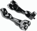 Picture of Kuryakyn Adjustable Passenger Peg Mounts for Harley-Davidson Touring and Indian Models Gloss Black