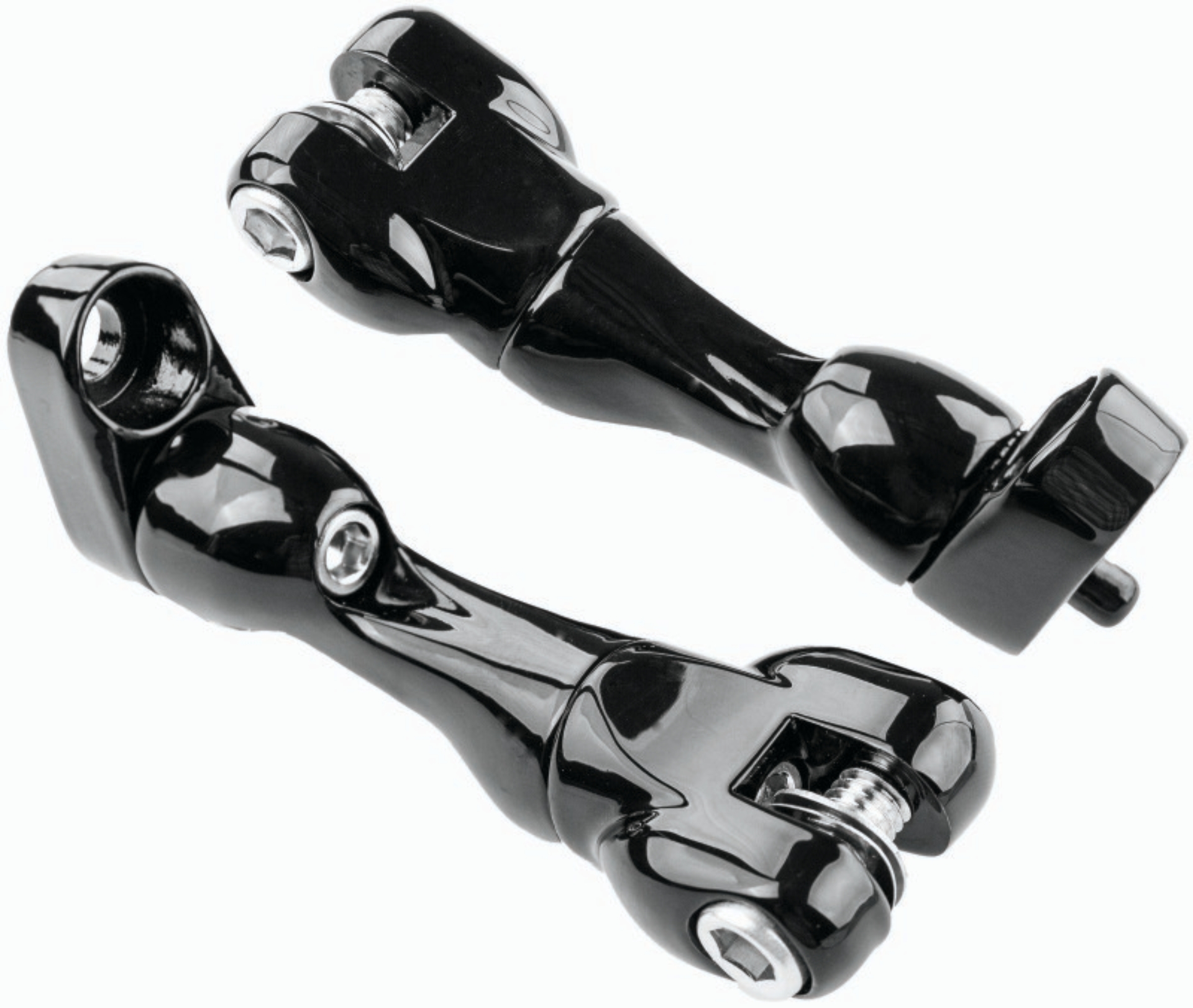 Picture of Kuryakyn Adjustable Passenger Peg Mounts for Harley-Davidson Touring and Indian Models Gloss Black