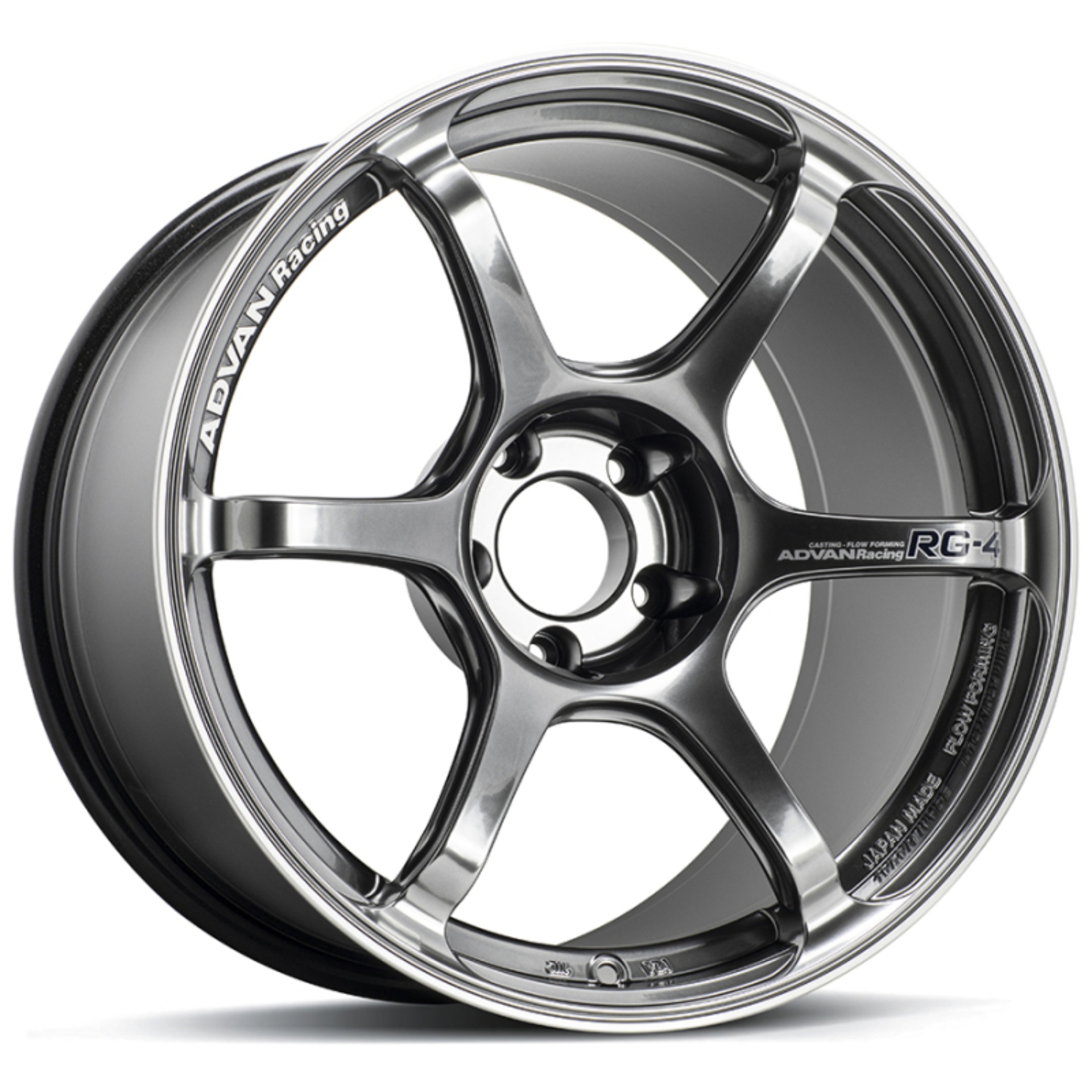 Picture of Advan RG-4 17x8.0 / +37 / 5x114.3 - Racing Hyper Black & Ring