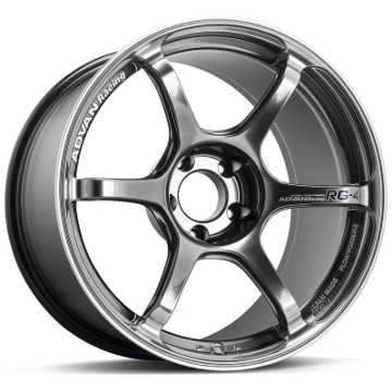 Picture of Advan RG-4 17x8.0 / +37 / 5x114.3 - Racing Hyper Black & Ring