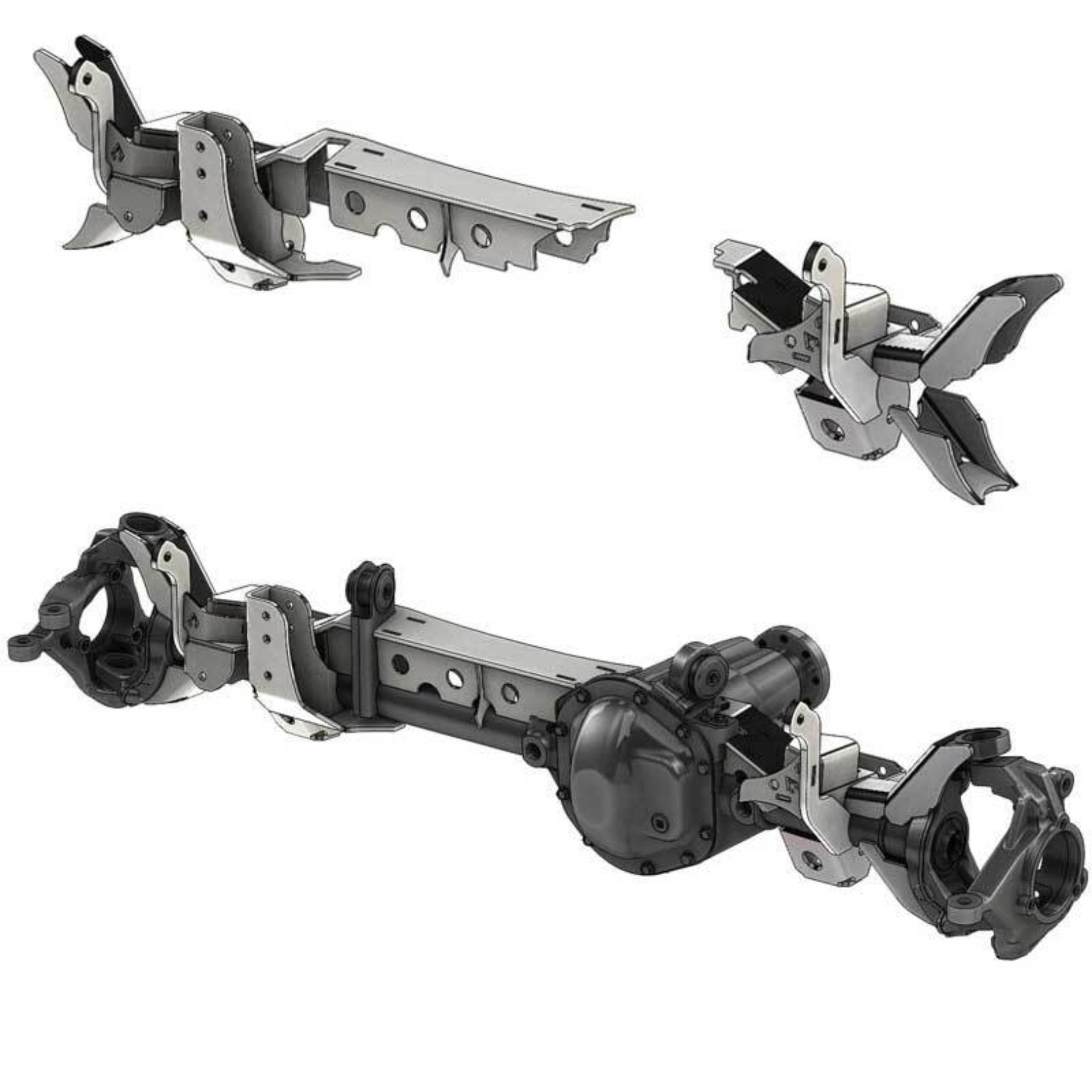 Picture of Artec Industries 93-06 Jeep Wrangler TJ Front Axle Swap Kit: Dana 30 Lca Brackets With Cam Slot