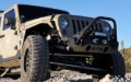 Picture of Artec Industries 07-18 Jeep Wrangler JK Front Bumper Rock Guard - Aluminum