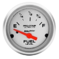 Picture of Autometer Ultra-Lite 52mm 240 OHMS Empty/33 OHMS Full Short Sweep Electronic Fuel Level Gauge