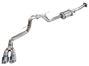Picture of AWE Tuning 21-25 Ford F150 (14th Gen Reg Cab) Cat-Back Exhaust - 4.5in Dual Side Exit Chrome Tips