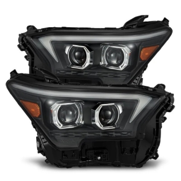Picture of AlphaRex 23-24 Toyota Tacoma LUXX-Series LED Proj Headlights Blk w/Actv Light & Seq. Sig + DRL