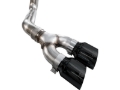 Picture of AWE 21-25 Ford F150 (14th Gen Reg Cab) Cat-Back Exhaust - 4.5in Dual Side Exit Diamond Black Tips