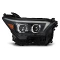 Picture of AlphaRex 23-24 Toyota Tacoma LUXX-Series LED Proj Headlights Blk w/Actv Light & Seq. Sig + DRL