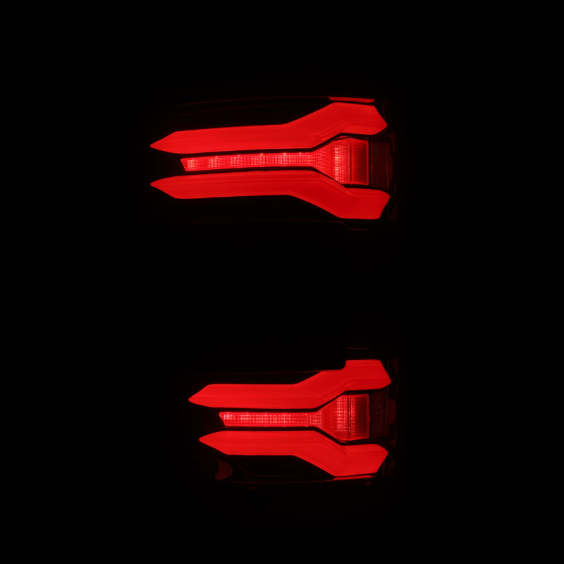Picture of AlphaRex 21-23 Ford F-150 LUXX LED Taillights - Black Red w/ BLIS