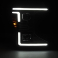 Picture of AlphaRex 20-22 Ford F-250/350/450/550 SD LUXX-Series LED Proj Headlights Bk w/Acv Light SS & SBDRL