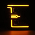 Picture of AlphaRex 20-22 Ford F-250/350/450/550 SD LUXX-Series LED Proj Headlights Bk w/Acv Light SS & SBDRL